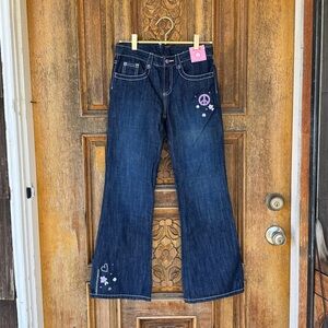NWT Gymboree NWT Purple Peace Floral Denim Jeans Size 10